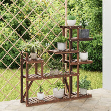 Berkfield Flower Stand 110x25x111 cm Solid Wood Fir