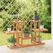 Berkfield Flower Stand 110x25x73 cm Solid Wood Fir