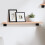 Berkfield Wall Shelf 60x10x2 cm Untreated Solid Wood Oak 1