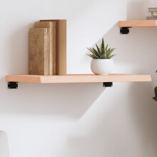 Berkfield Wall Shelf 60x30x(2-4) cm Untreated Solid Wood Oak