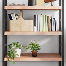 Berkfield Wall Shelf Light Brown 80x50x(2-6) cm Treated Solid Wood Oak
