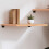 Berkfield Wall Shelf Light Brown 60x50x(2-4) cm Treated Solid Wood Oak 1