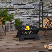 Berkfield Fire Pit with Poker 50 cm XXL Steel