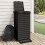 Berkfield Outdoor Garbage Bin Black 41x41x86 cm Polypropylene 1