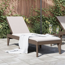 Berkfield Sun Lounger Brown 186x60x29 cm PP