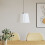 Berkfield Ceiling Lamp Shade White ò40x26 cm Wicker 1