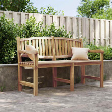 Berkfield Garden Bench 149.5x60x90 cm Solid Teak Wood