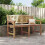 Berkfield Garden Bench 149.5x60x90 cm Solid Teak Wood 1