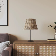 Berkfield Lamp Shade Brown ò15x12 cm Wicker