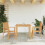 Berkfield Stackable Garden Chairs 2 pcs 56.5x57.5x91 cm Solid Wood Teak 1