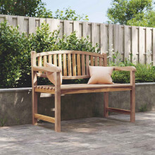 Berkfield Garden Bench 114x59x87 cm Solid Teak Wood