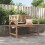 Berkfield Garden Bench 114x59x87 cm Solid Teak Wood 1