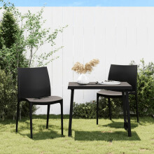 Berkfield Garden Chairs 2 pcs Anthracite 50x46x80 cm Polypropylene