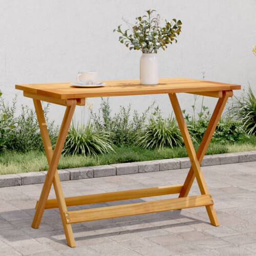 Berkfield Folding Garden Table 90x52.5x65 cm Solid Wood Acacia