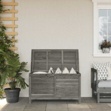 Berkfield Garden Storage Box Anthracite 99x49.5x58.5 cm Solid Wood Fir
