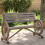 Berkfield Garden Bench 2-Seater Solid Wood Fir 1