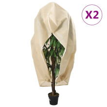 Berkfield Plant Fleece Covers with Zip 2 pcs 70 g/m 1.2x1.8 m