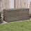 Berkfield Garden Storage Box Grey 283L Poly Rattan 1