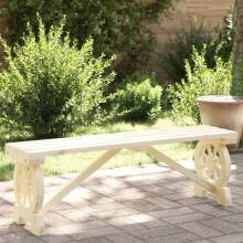 Berkfield Garden Bench 115 cm Solid Wood Fir