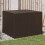 Berkfield Garden Storage Box Brown 291L Poly Rattan 1