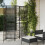 Berkfield Room Divider 4 Panels Black Poly Rattan 1