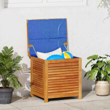 Berkfield Garden Storage Box with Louver 60x50x56 cm Solid Wood Acacia