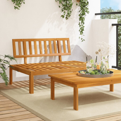 Berkfield Garden Pallet Middle Sofa Solid Wood Acacia