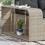 Berkfield Storage Shelves 2 pcs Light Grey Poly Rattan 1