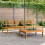 Berkfield Garden Pallet Middle Sofas 2 pcs Solid Wood Acacia 1