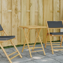 Berkfield Folding Garden Table 55x55x75 cm Bamboo