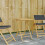 Berkfield Folding Garden Table 55x55x75 cm Bamboo 1