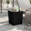 Berkfield Garden Table with Removable Lid Black Polypropylene 1