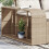 Berkfield Storage Shelves 2 pcs Beige Poly Rattan 1