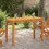 Berkfield Garden Dining Table 110x55x75 cm Solid Wood Acacia 1