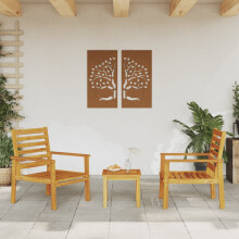 Berkfield Garden Sofa Chair 2pcs 66.5x65x81 cm Solid Wood Acacia