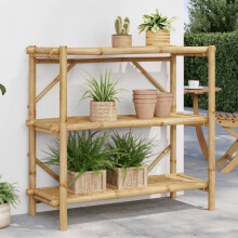 Berkfield 3-Layer Shelf 100x40x90 cm Bamboo