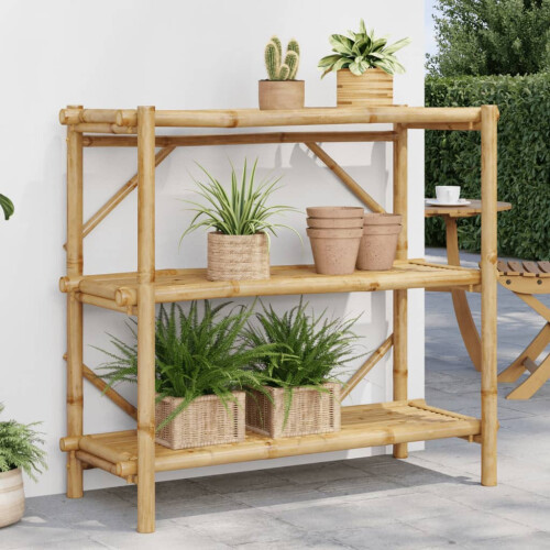 Berkfield 3-Layer Shelf 100x40x90 cm Bamboo