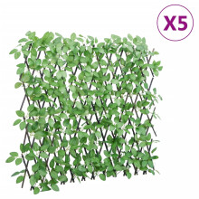 Berkfield†Artificial Ivy Trellis Expandable 5 pcs Green 180x65 cm