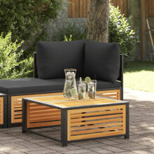 Berkfield Garden Table 68x68x30 cm Solid Wood Acacia