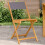 Berkfield Bistro Chairs 2 pcs Anthracite Solid Wood Acacia and Fabric 1