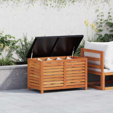 Berkfield Garden Storage Box 90x48x55 cm Solid Wood Eucalyptus