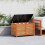 Berkfield Garden Storage Box 90x48x55 cm Solid Wood Eucalyptus 1