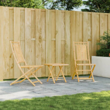 Berkfield Folding Garden Chairs 2 pcs 46x66x99 cm Bamboo