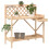Berkfield Potting Bench with Trellis Solid Wood Fir 1