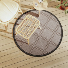 Berkfield Outdoor Carpet ARAKIL Brown ò120 cm PP