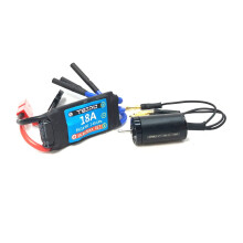 Brushless Motor ESC Combo Waterproof Power Upgrade for 1/28 RC Car with Smooth Throttle Control