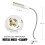 LED Desk Lamp 20W ClipOn Reading Light with Adjustable Clip Design and Replaceable LED Bulb for Study or Workbench 2