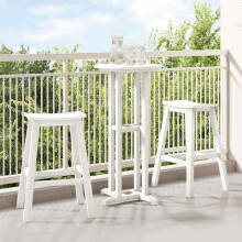 Berkfield Bar Stool 2 pcs White 52 x 43 x 73.5 cm HDPE