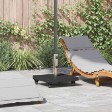 Berkfield Parasol Base 30kg Black Granite Square