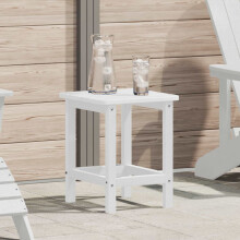 Berkfield Side Table White 38 x 38 x 46 cm Polyethylene